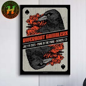 Riverboat Gamblers Denver Colorado Show Poster On July 19th 2025 At Punk In The Park Home Decor Poster Canvas