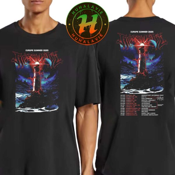 Rivers Of Nihil Europe Summer Tour 2025 Cities List Kick Off In Rasnov RO On August 2th 2025 Two Sided Print T-Shirt