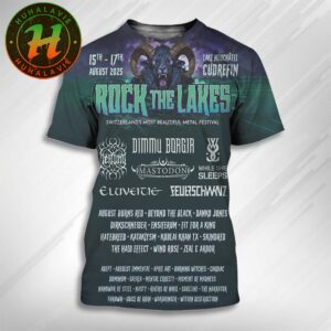 Rock The Lake Switzerland’s Most Beautiful Metal Festival 2025 In Cudrefin Switzerland Poster Line Up On August 15th-17th 2025 At Lake Neuchatel 3D T-Shirt