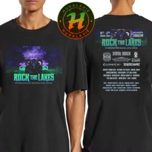 Rock The Lake Switzerland’s Most Beautiful Metal Festival 2025 In Cudrefin Switzerland Poster Line Up On August 15th-17th 2025 At Lake Neuchatel Unisex T-Shirt