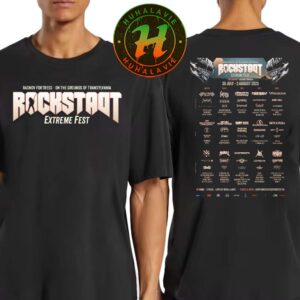 Rockstadt Extreme Festival 2025 In Rasnov Romania Poster Line Up On 30 July-3 August 2025 Two Sided Print Unisex T-Shirt