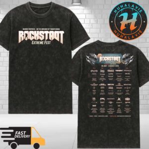 Rockstadt Extreme Festival 2025 In Rasnov Romania Poster Line Up On 30 July-3 August 2025 Washed T-Shirt