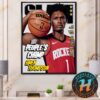 Amen Thompson Team Houston Rockets The People’s Champ Magazine Cover SLAM 257 Gold Metal Home Decor Poster Canvas