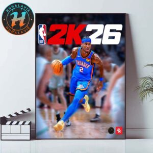Shai Gilgeous-Alexander Is Your NBA 2K26 Standard Edition Cover Athlete Home Decor Poster Canvas