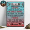 No Cure Norrth American Xterminatus 2025 Dates List Kicks Off In Cincinnati OH On July 18 2025 Home Decor Poster Canvas