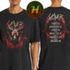 Slayer Farewell Tour 2025 Exclusive A Skull With A Military Helmet Art Tee Dates List Start On July 3 2025 In Cardiff UK At Blackweir Fields Classic T-Shirt
