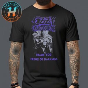 Thank You Prince Of Darkness Ozzy Osbourne Black Sabbath 1948-2025 Black Unisex T-Shirt