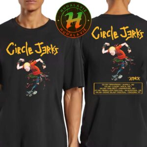 The Circle Jerks Tour 2025 Cities List Playing At Brakrock In Duffel Belgium On August 2nd 2025 Two Sided Print Unisex T-Shirt