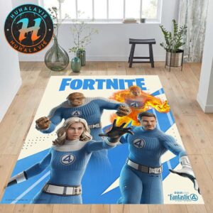 The Fantastic Four x Fortnite Cover By The Fantastic Four First Steps Home Decor Rug Carpet