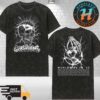The Offspring Rose Skull 2025 Ladies Tour Cover Tee Worldwide In 25 Tour Washed T-Shirt