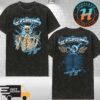 The Offspring Worldwide In 25 Tee Supercharged Skeleton 2025 Tour Washed T-Shirt