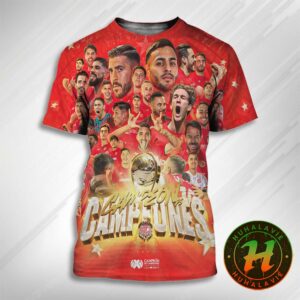 Toluca FC Beat America To Claim The Campeon De Campeones Trophy Champions 2025 All Over Print Unisex T-Shirt