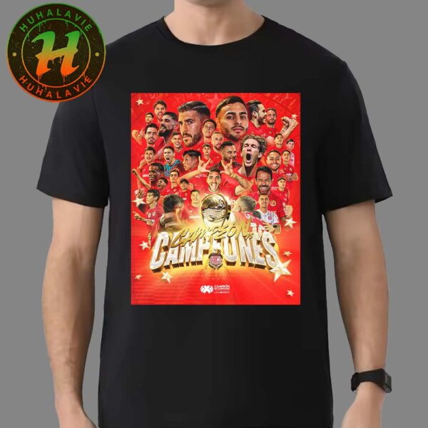 Toluca FC Beat America To Claim The Campeon De Campeones Trophy Champions 2025 Unisex T-Shirt