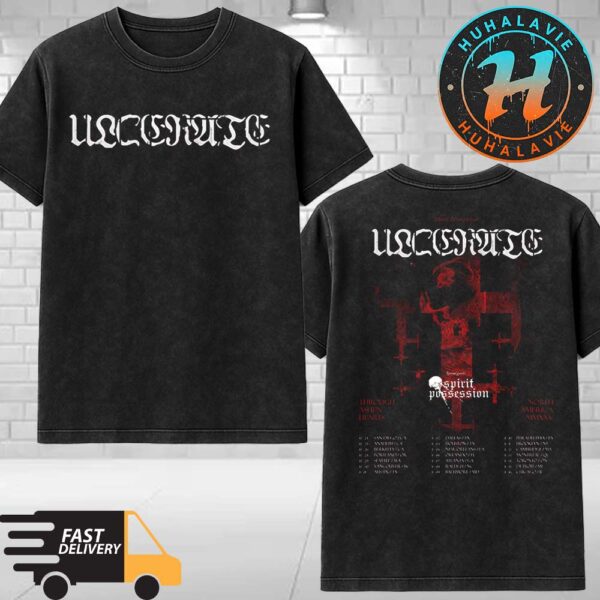 Ulcerate Through Ashen Hearts North America Tour 2025 Dates List Start In San Diego CA On October 2025 Washed T-Shirt