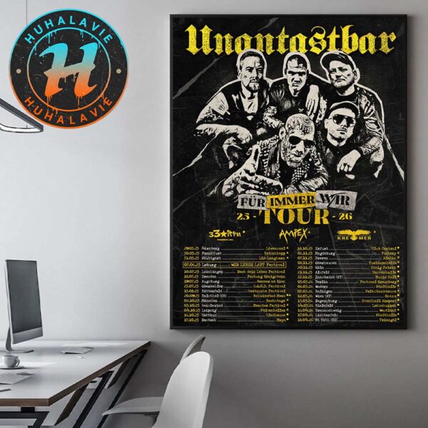 Unantastbar Fur Immer Wir Tour 2025 Dates List Kicks Off In Nurnberg Germany On May 29 2025 Home Decor Poster Canvas