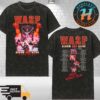 W.A.S.P. Album One Alive Blackie World Tour 2025 Dates List Official Black Merchandise Tee Washed T-Shirt