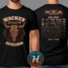 Wacken Open Air 2025 x Dragons Bullhead Blue Dragon Festival Lineup On July 30-August 2 2025 Two Sided Print Vintage T-Shirt