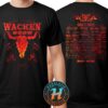 Wacken Open Air 2025 x Roses And Thorns Festival Lineup On July 30-August 2 2025 Two Sided Print Classic T-Shirt