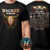 Wacken Open Air 2025 x Stargate Festival Lineup On July 30-August 2 2025 Two Sided Print Unisex T-Shirt
