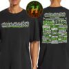 Coldplay Boston MA Merch Tee Music Of The Spheres Tour On July 15th And 16th 2025 At Gillette Stadium Two Print Sided T-Shirt