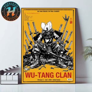 Wu Tang Clan Chicago Illinois 2025 Concert Poster On July 7 The Final Chamber 2025 At United Center Home Decor Poster Canvas