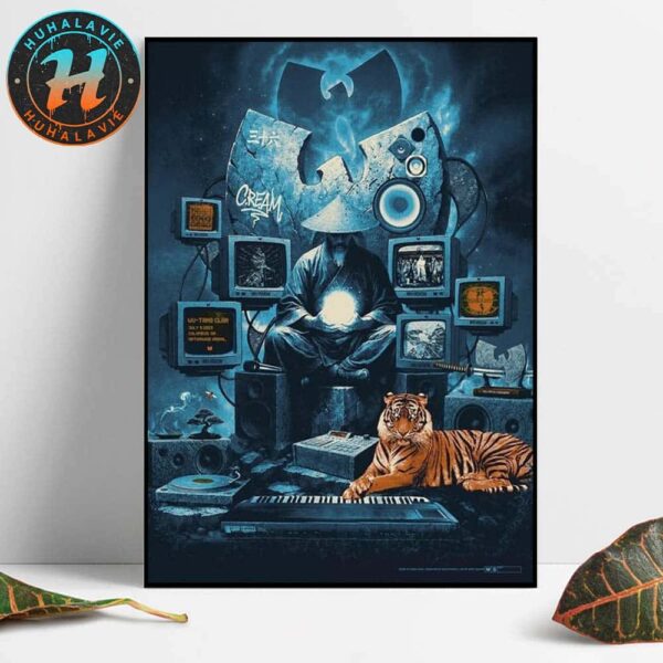 Wu-Tang Clan Columbus Ohio Poster At Nationwide Arena On July 9 The Final Chamber Tour 2025 Home Decor Poster Canvas