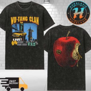 Wu Tang Clan Final Chamber Tour New York City NY Exclusive Tee At The Madison Square Garden On July 16 2025 Washed T-Shirt