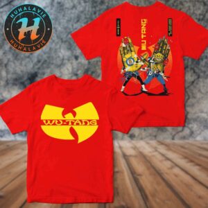 Wu-Tang Clan Portland OR Poster At Moda Center On July 1st The Final Chamber Tour 2025 Two Sided Print Red T-Shirt