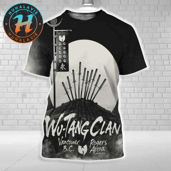 Wu-Tang Clan Vancouver British Columbia The Final Chamber Tour 2025 Show Poster At Rogers Arena On June 30 2025 All Over Print Shirt