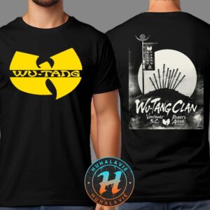 Wu-Tang Clan Vancouver British Columbia The Final Chamber Tour 2025 Show Poster At Rogers Arena On June 30 2025 Two Sided Black T-Shirt