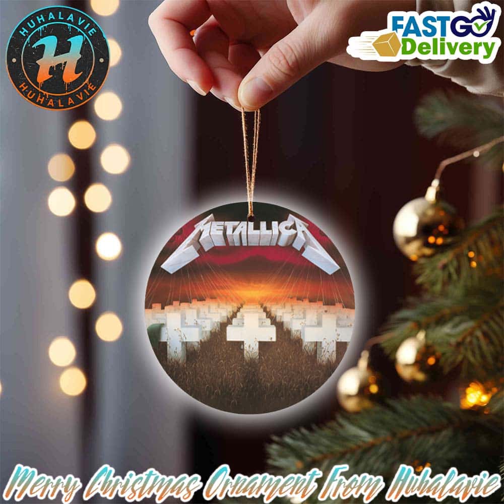 Metallica Master Of Puppets Album Cover 2025 Gift Christmas Decorations Ornament