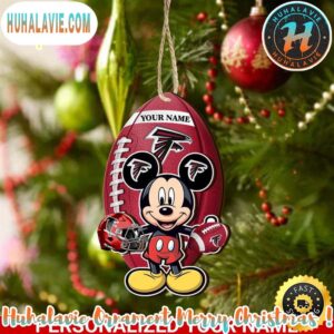 Atlanta Falcons And Mickey Mouse Personalized Christmas 2025 Tree Decoration Holiday Christmas NFL Ornament