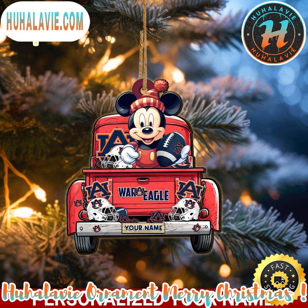 Auburn Tigers NFL x Mickey Mouse Ornament Christmas 2025 Family Memory Ornament Auburn Tigers NFL x Mickey Mouse Ornament Christmas 2025 Family Memory Ornament