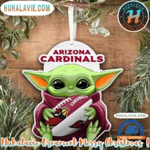 Baby Yoda Star Wars x NFL Arizona Cardinals Football Personalized Christmas 2025 Tree Decoration Holiday Christmas Ornament