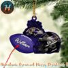 Atlanta Falcons NFL Helmet Custom Name 2025 Holiday Christmas Ornament