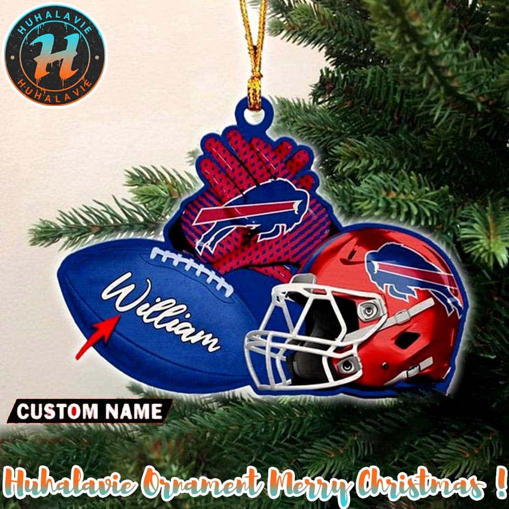 Buffalo Bills NFL Helmet Custom Name Decoration 2025 Holiday Christmas Ornament Buffalo Bills NFL Helmet Custom Name Decoration 2025 Holiday Christmas Ornament