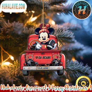 Chicago Bears NFL x Mickey Mouse Ornament Christmas 2025 Family Memory Ornament