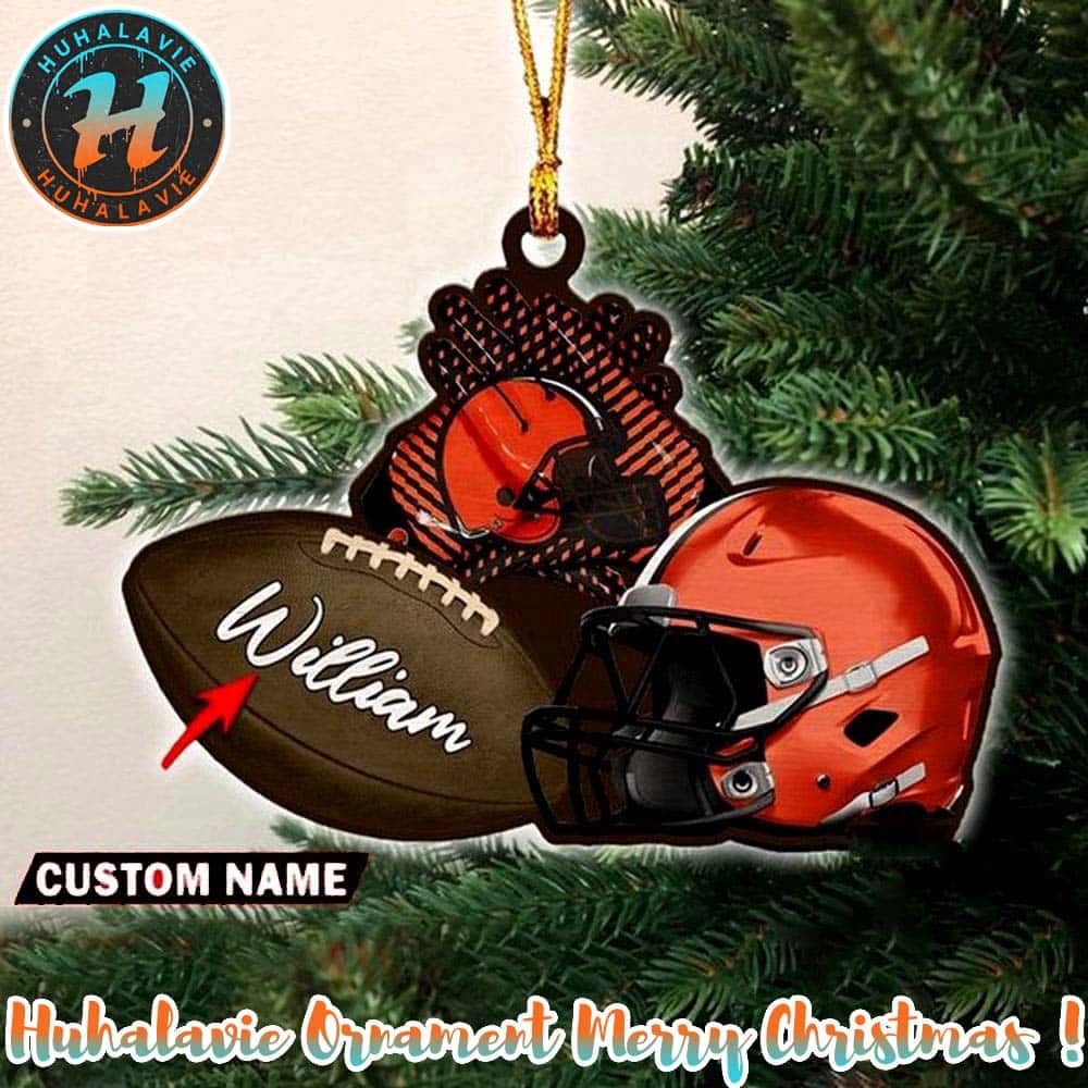 Cleveland Browns NFL Helmet Custom Name Decoration 2025 Holiday Christmas Ornament Cleveland Browns NFL Helmet Custom Name Decoration 2025 Holiday Christmas Ornament
