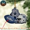 Denver Broncos NFL Helmet Custom Name Decoration 2025 Holiday Christmas Ornament