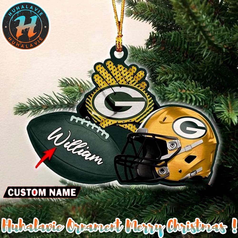 Green Bay Packers NFL Helmet Custom Name Decoration 2025 Holiday Christmas Ornament Green Bay Packers NFL Helmet Custom Name Decoration 2025 Holiday Christmas Ornament