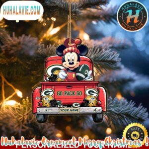 Green Bay Packers NFL x Mickey Mouse Ornament Christmas 2025 Family Memory Ornament