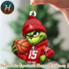 Grinch x Los Angeles Dodgers Mlb Custom Name Christmas Ornament
