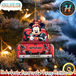 Houston Texans NFL x Mickey Mouse Ornament Christmas 2025 Family Memory Ornament