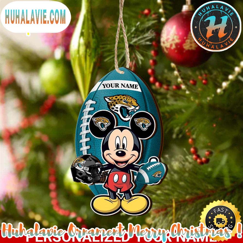 Jacksonville Jaguars And Mickey Mouse Personalized Christmas 2025 Tree Decoration Holiday Christmas NFL Ornament Jacksonville Jaguars And Mickey Mouse Personalized Christmas 2025 Tree Decoration Holiday Christmas NFL Ornament