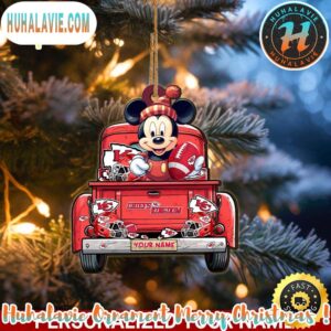 Kansas City Chiefs NFL x Mickey Mouse Ornament Christmas 2025 Family Memory Ornament