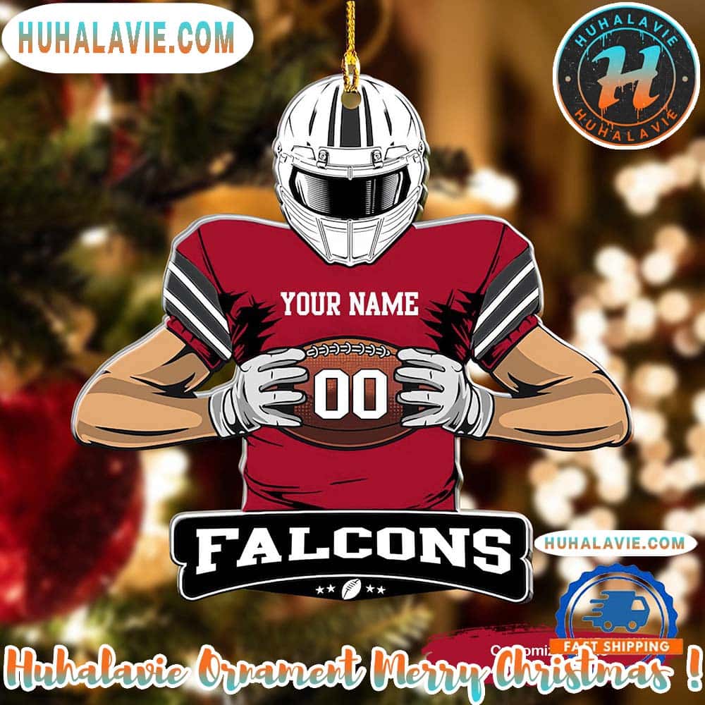 NFL Atlanta Falcons Special Football Game Player Xmas 2025 Holiday Ornament NFL Atlanta Falcons Special Football Game Player Xmas 2025 Holiday Ornament