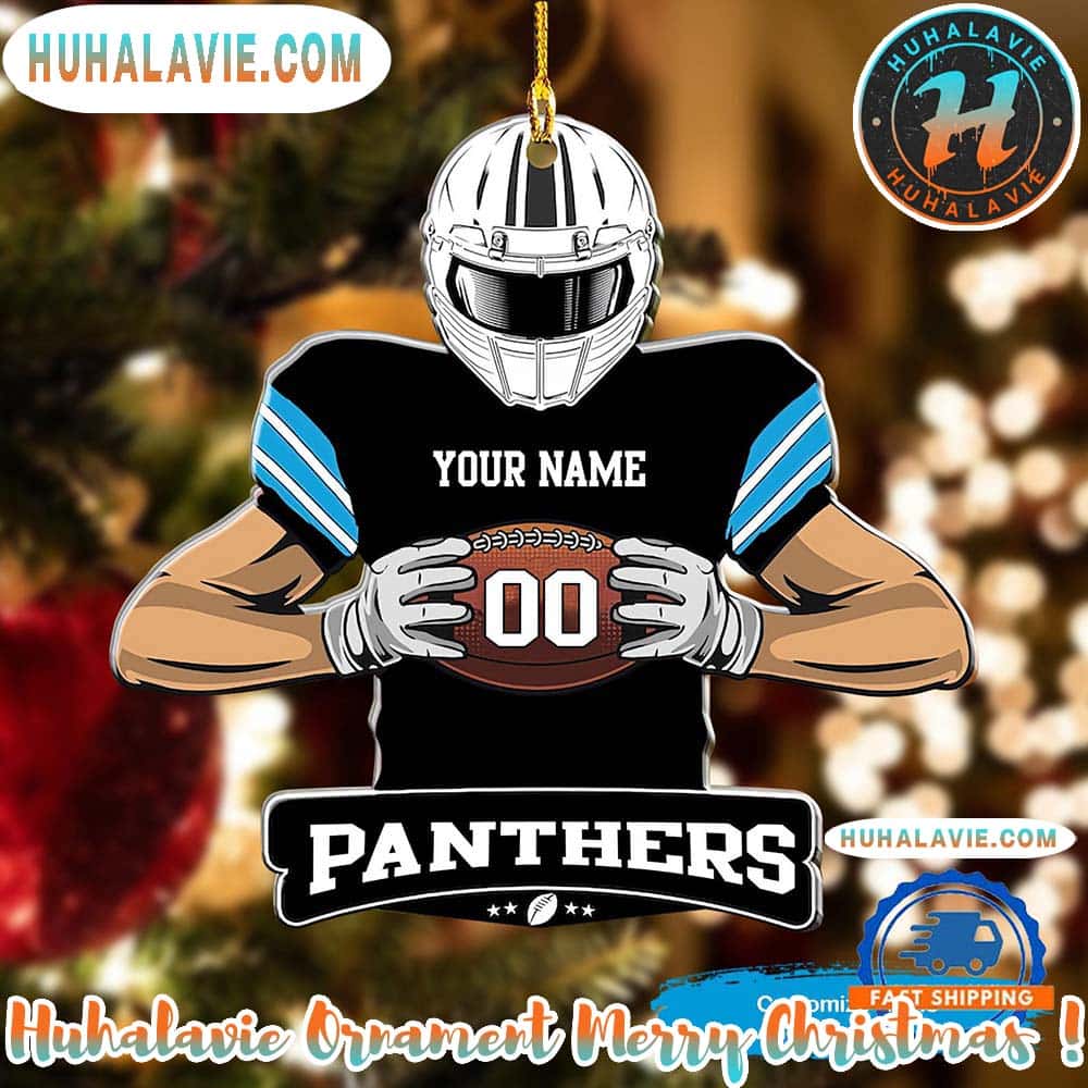NFL Carolina Panthers Special Football Game Player Xmas 2025 Holiday Ornament NFL Carolina Panthers Special Football Game Player Xmas 2025 Holiday Ornament