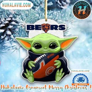 NFL Chicago Bears Special Baby Yoda Star Wars Movies Christmas Gifts Tree Decorations Ornament