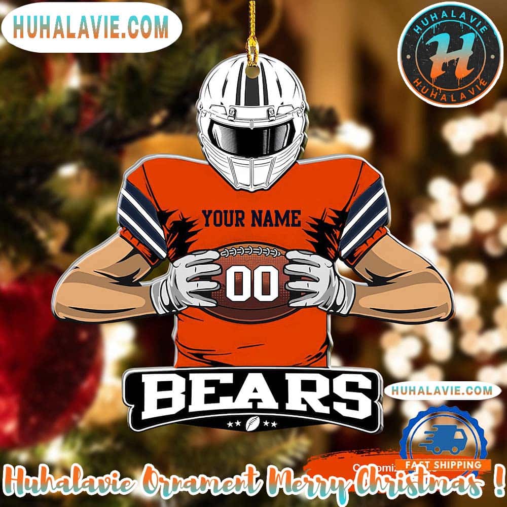 NFL Chicago Bears Special Football Game Player Christmas Gifts Tree Decorations 2025 Ornament NFL Chicago Bears Special Football Game Player Christmas Gifts Tree Decorations 2025 Ornament