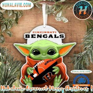 NFL Cincinnati Bengals Special x Baby Yoda Star Wars Movies Christmas Gifts Tree Decorations 2025 Ornament